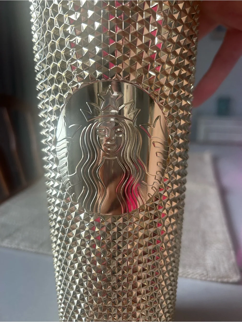 Starbucks Gold Studded Reusable Tumbler with Straw